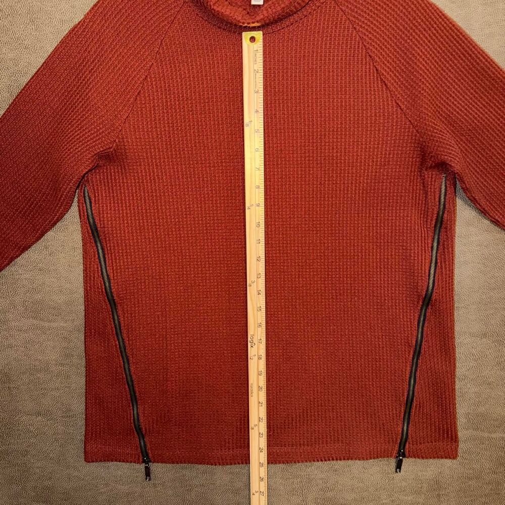 L.L. Bean Signature Waffle Knit Turtleneck Sweater - Picture 5 of 8